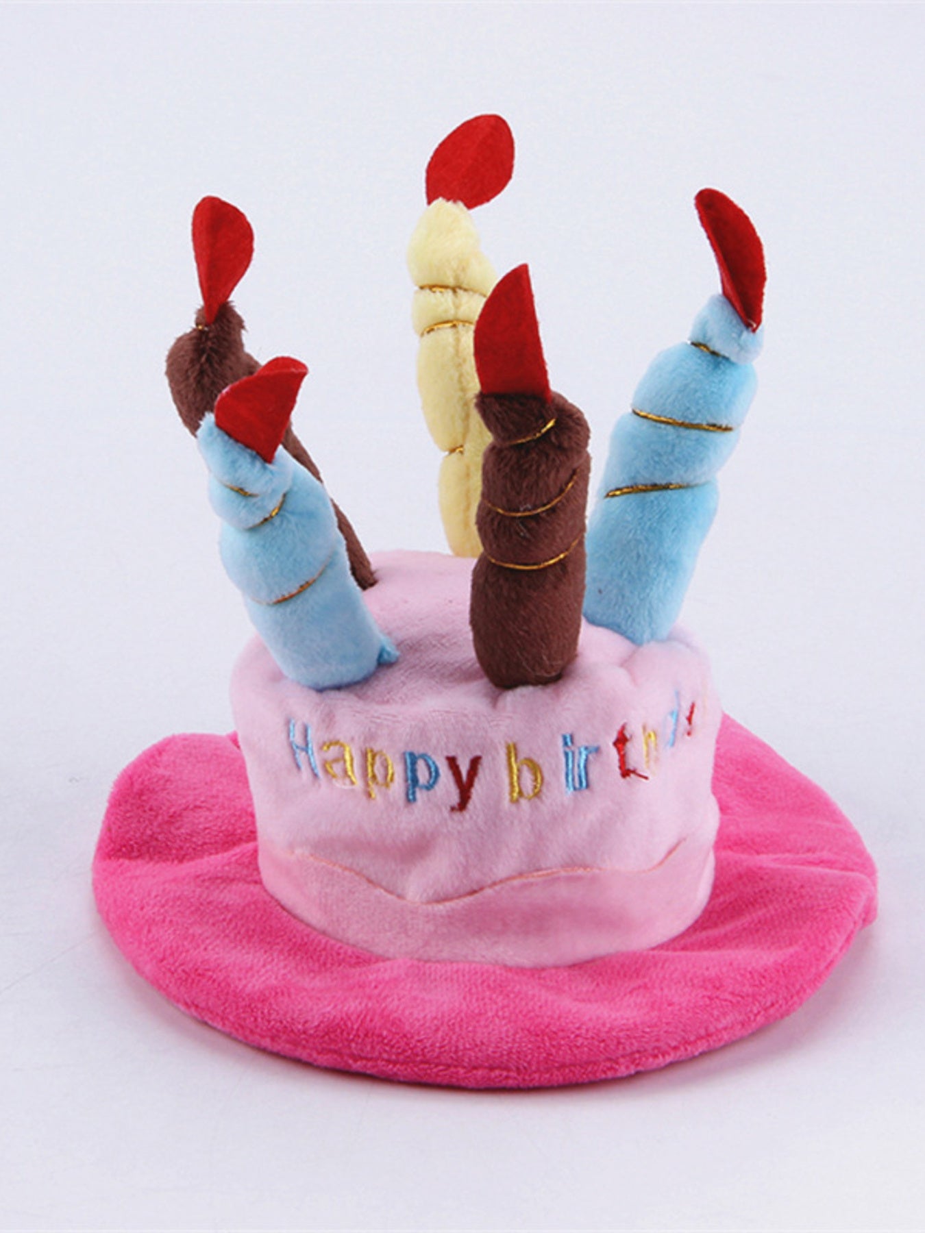 Birthday Cake Candle Pet Party Hat – Polyester Novelty Hat for Dogs & Cats – view 3