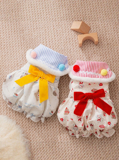 Bow Button-Down Pet Dress – Cute Everyday Dress for Dogs & Cats – view 6