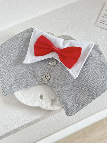 Bow Tie Pet Tuxedo – Formal Button-Up Suit for Dogs & Cats – view 8