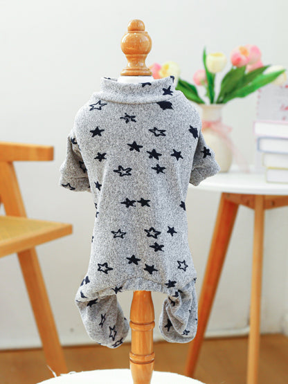 Breathable Knitted Pet Jumpsuit – Ribbed Stretch One-Piece for Dogs & Cats – view 11