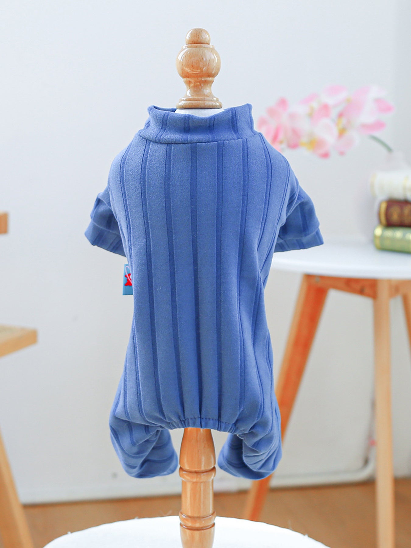 Breathable Knitted Pet Jumpsuit – Ribbed Stretch One-Piece for Dogs & Cats – view 13