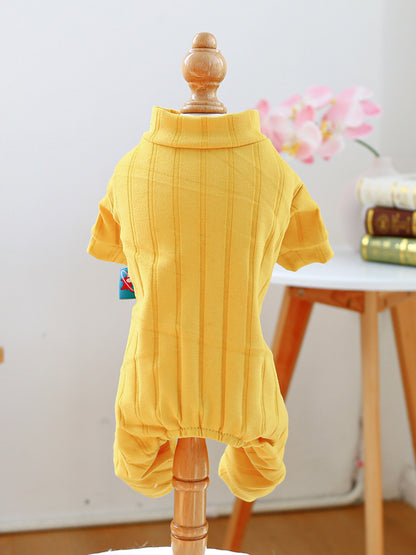 Breathable Knitted Pet Jumpsuit – Ribbed Stretch One-Piece for Dogs & Cats – view 15