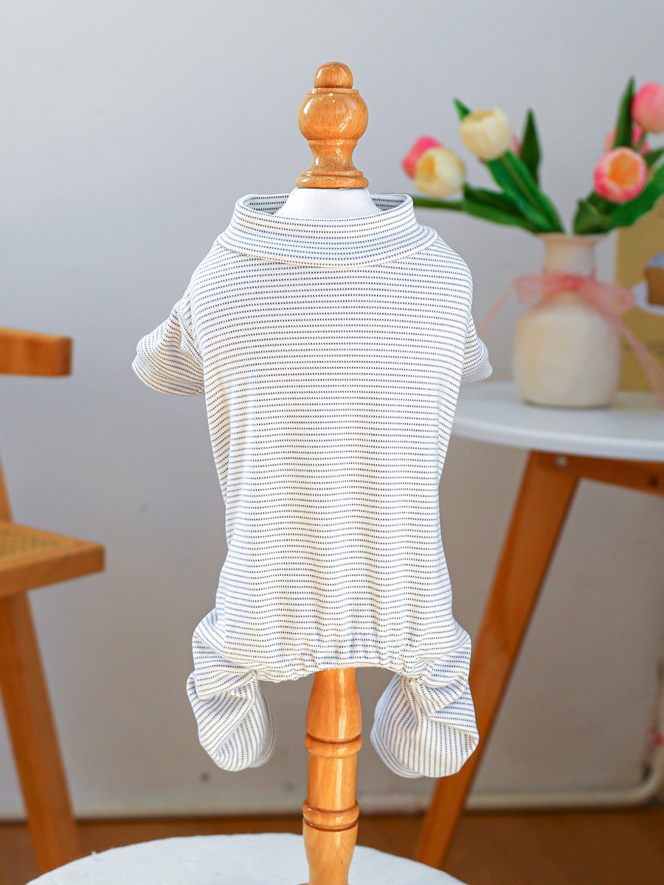 Breathable Knitted Pet Jumpsuit – Ribbed Stretch One-Piece for Dogs & Cats – view 17