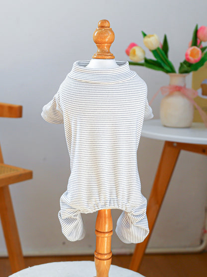 Breathable Knitted Pet Jumpsuit – Ribbed Stretch One-Piece for Dogs & Cats – view 17