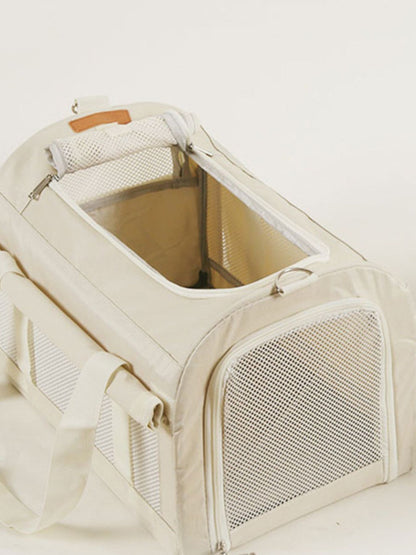 Breathable Polyester Pet Carrier Bag with Shoulder Strap – view 10