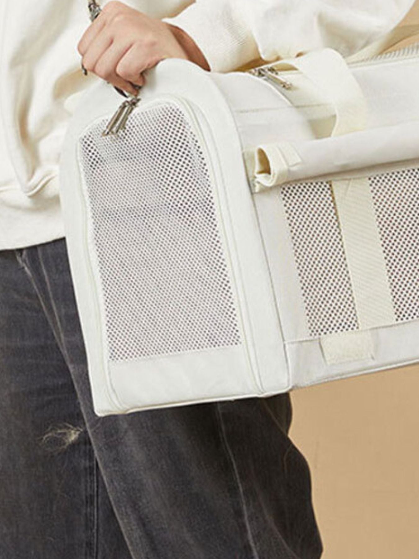 Breathable Polyester Pet Carrier Bag with Shoulder Strap – view 13