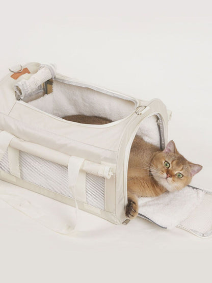 Breathable Polyester Pet Carrier Bag with Shoulder Strap – view 8