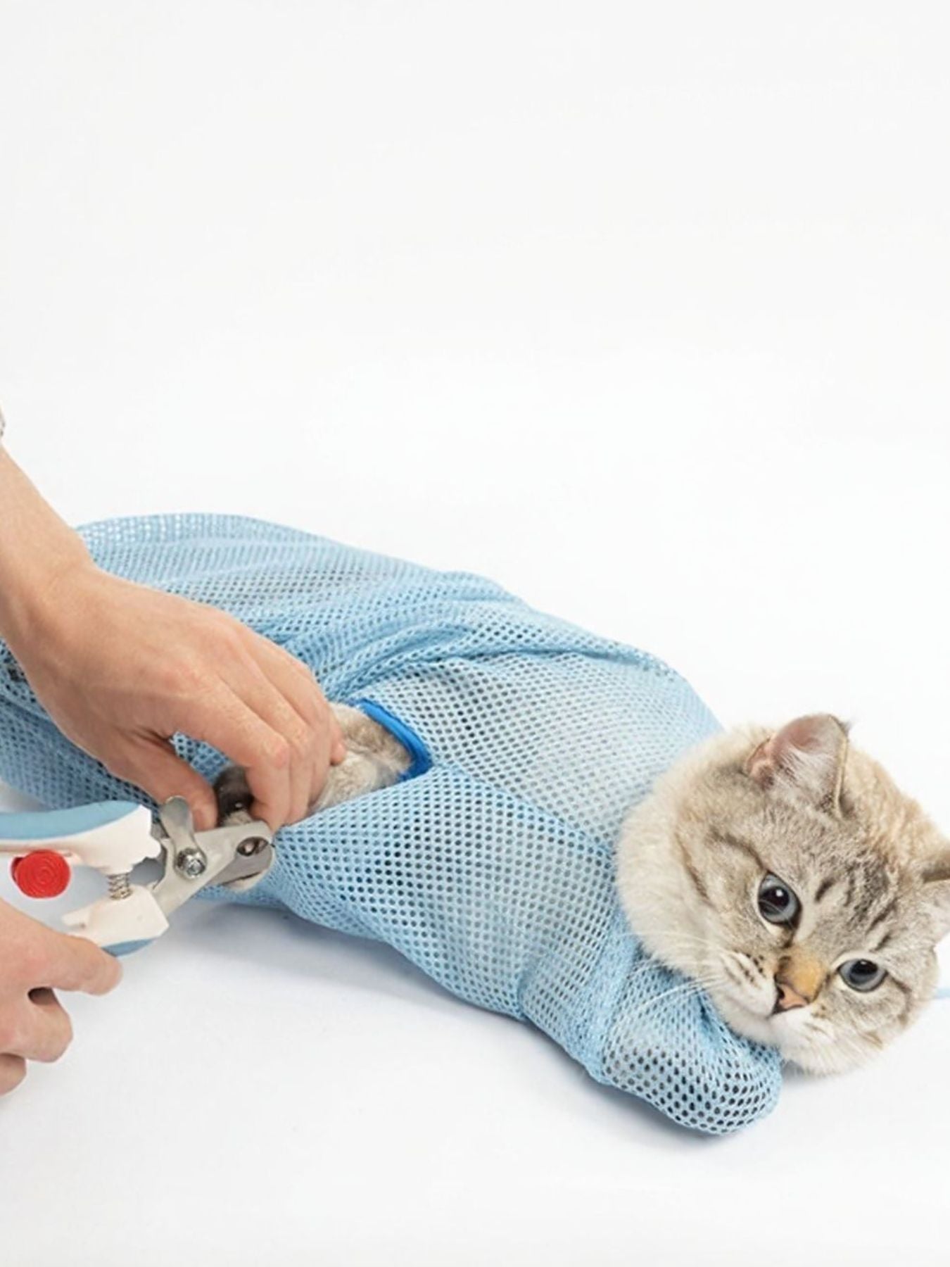 Breathable Polyester Pet Grooming Bath Bag – Restraint Bathing Bag for Dogs & Cats – view 2