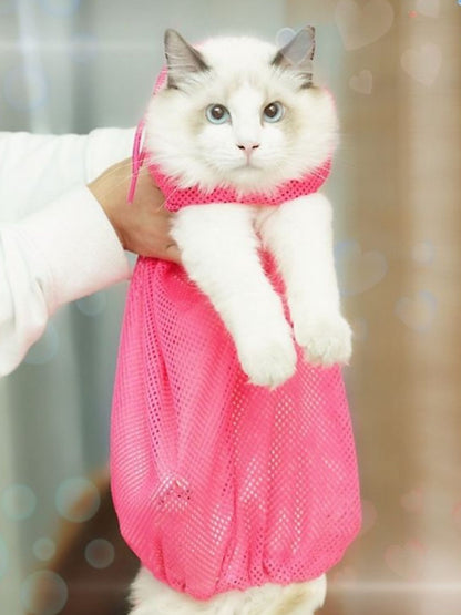 Breathable Polyester Pet Grooming Bath Bag – Restraint Bathing Bag for Dogs & Cats – view 6