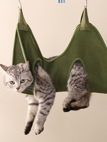 Breathable Polyester Pet Grooming Hammock for Showering – view 6