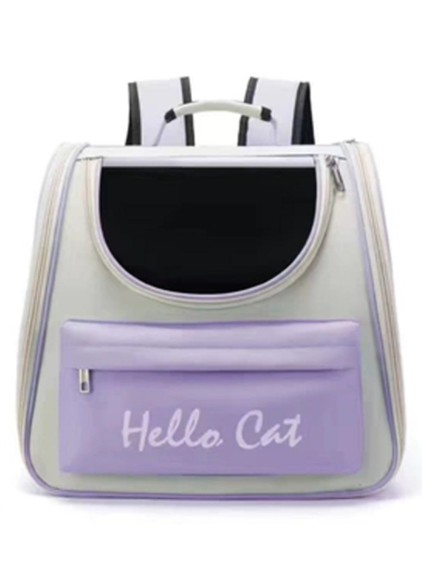 Breathable Transparent Polyester Pet Carrier Backpack – Medium Clear Window Backpack for Cats & Dogs – view 5
