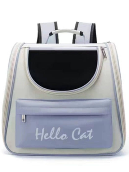 Breathable Transparent Polyester Pet Carrier Backpack – Medium Clear Window Backpack for Cats & Dogs – view 6