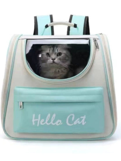 Breathable transparent clear window pet carrier backpack for cats and dogs