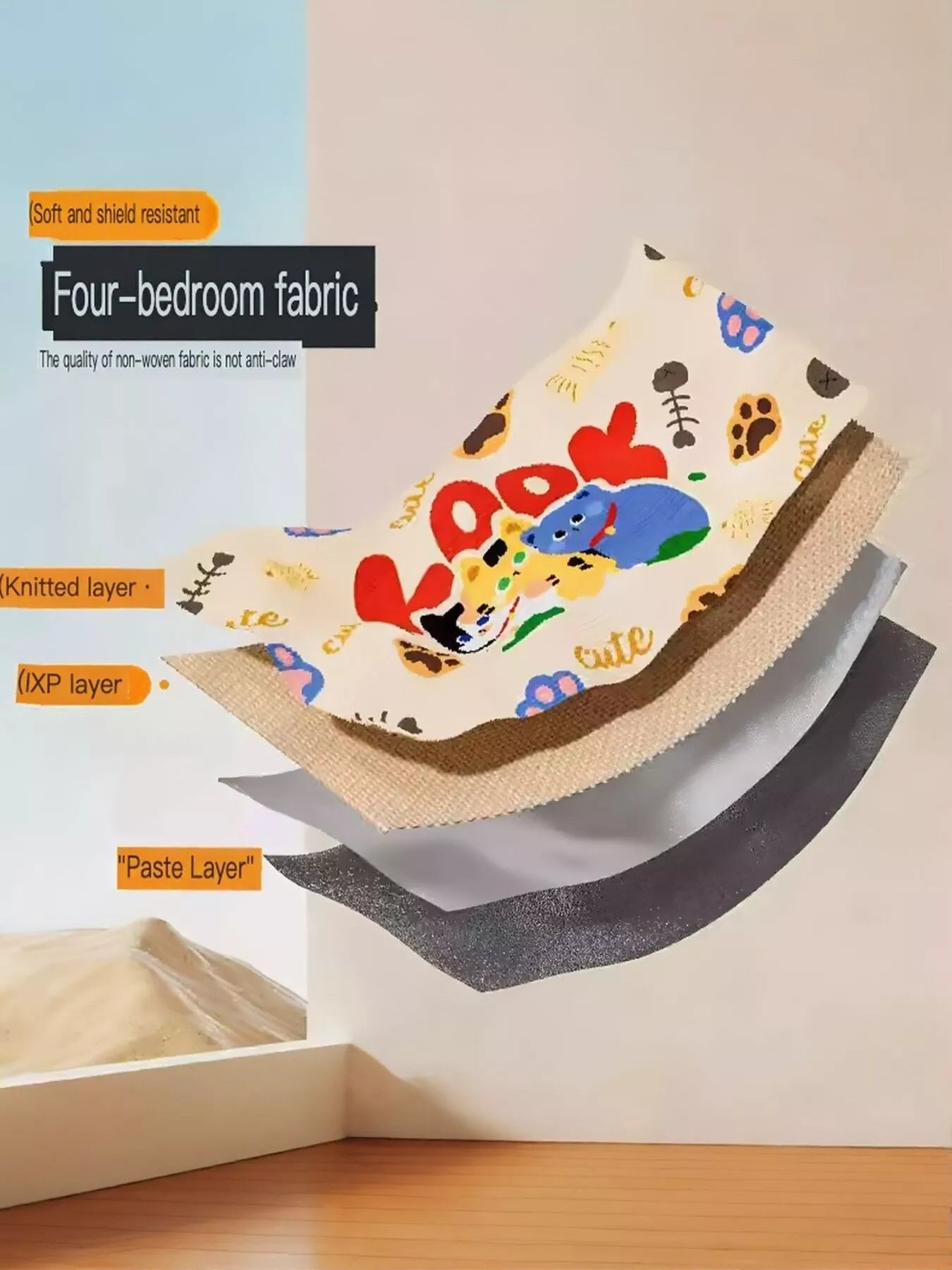 Cartoon Pattern Anti-Scratch Sofa Pet Furniture Protector – Cat & Dog Scratch Guard – view 4