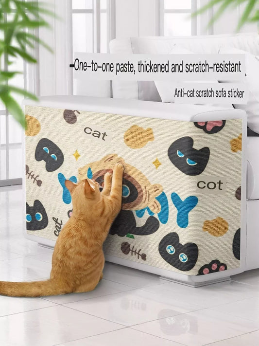 Cartoon pattern anti-scratch sofa furniture protector and scratch guard for cats and dogs