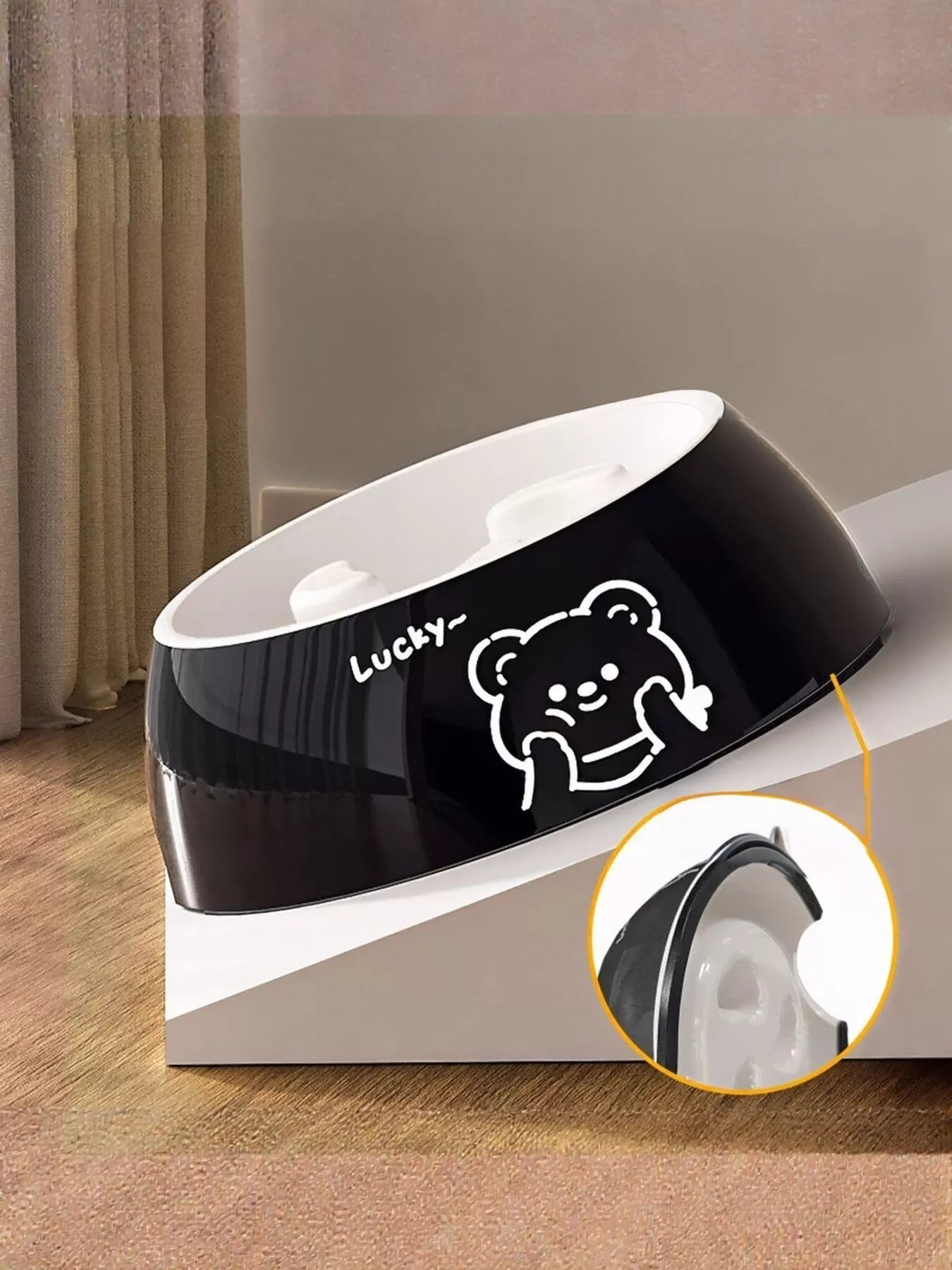Cartoon Pattern Ceramic Pet Bowl with Size Options – view 6
