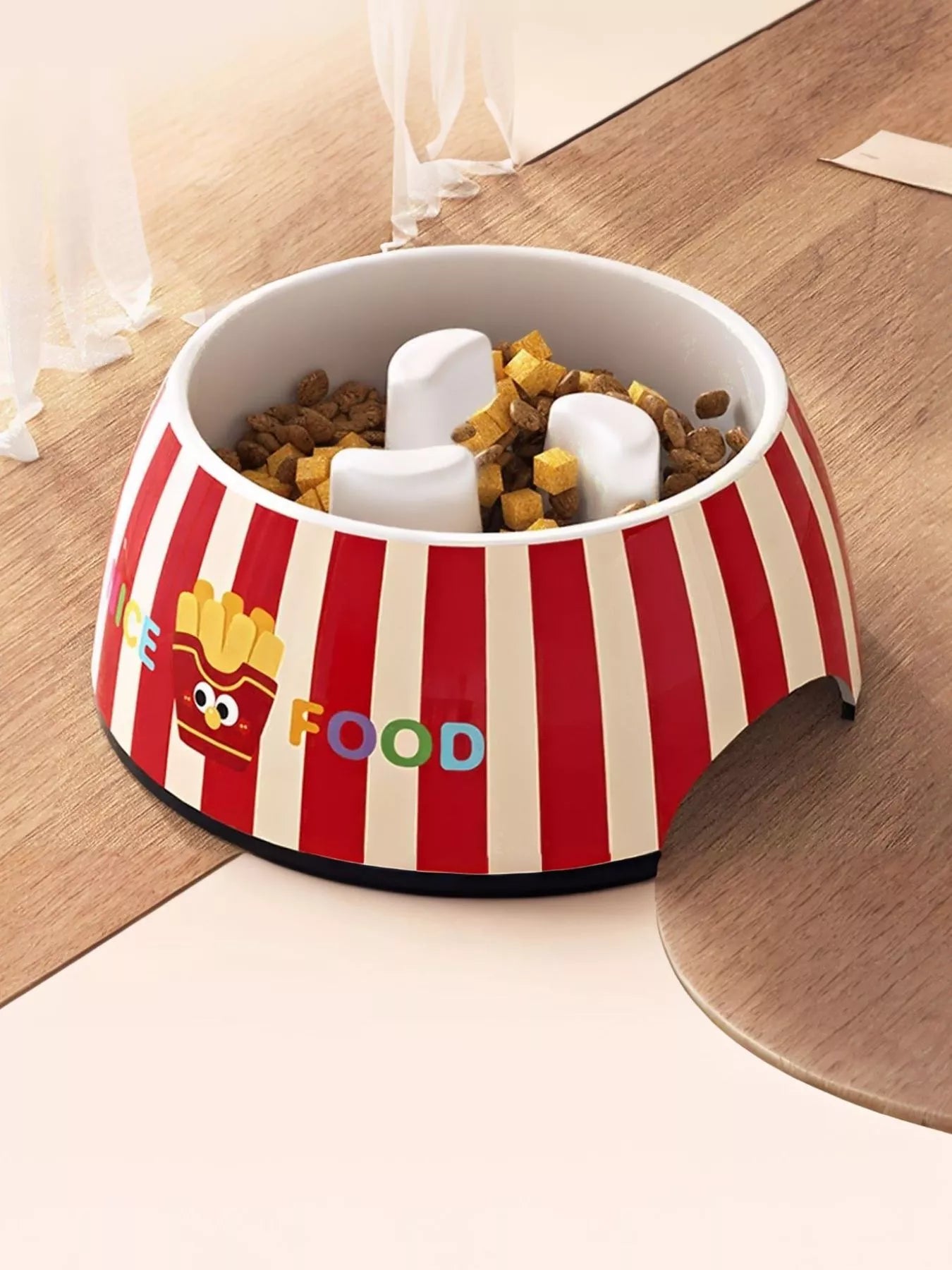Cartoon Pattern Ceramic Pet Bowl with Size Options – view 8