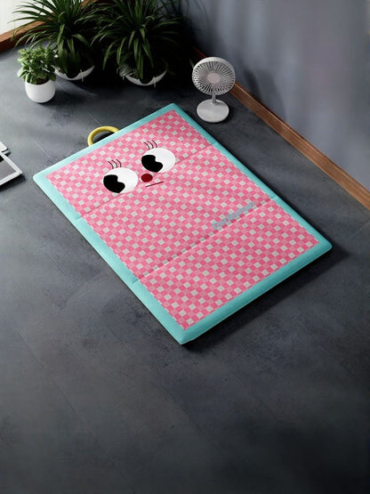 Cartoon Pattern Foldable Waterproof Polyester Pet Mat – Portable Bed Mat for Dogs & Cats – view 7