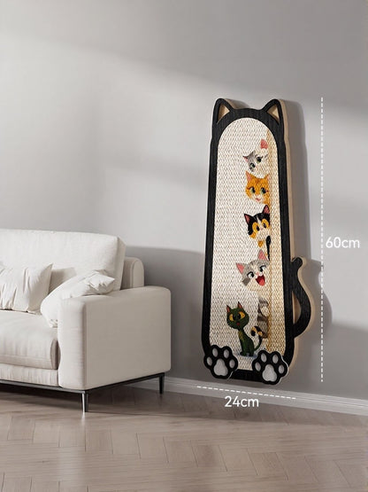 Cat-Shaped Sisal Scratching Post – Novelty Flat Scratcher for Cats, 23.6"x9.4" – view 10
