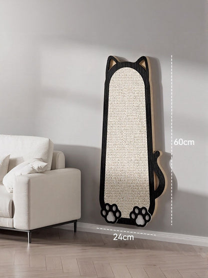 Cat-Shaped Sisal Scratching Post – Novelty Flat Scratcher for Cats, 23.6"x9.4" – view 2