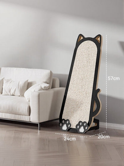 Cat-Shaped Sisal Scratching Post – Novelty Flat Scratcher for Cats, 23.6"x9.4" – view 7