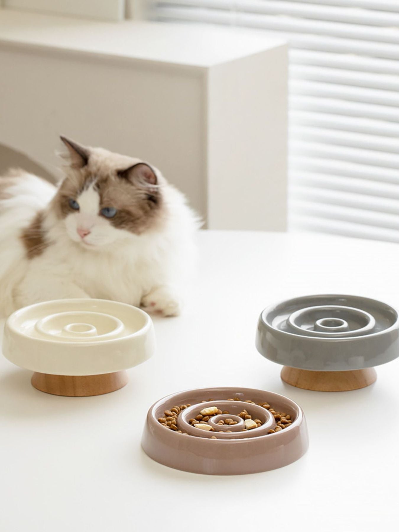 Ceramic Interactive Slow Feeder Pet Bowl – view 10