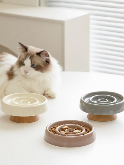 Ceramic Interactive Slow Feeder Pet Bowl – view 10