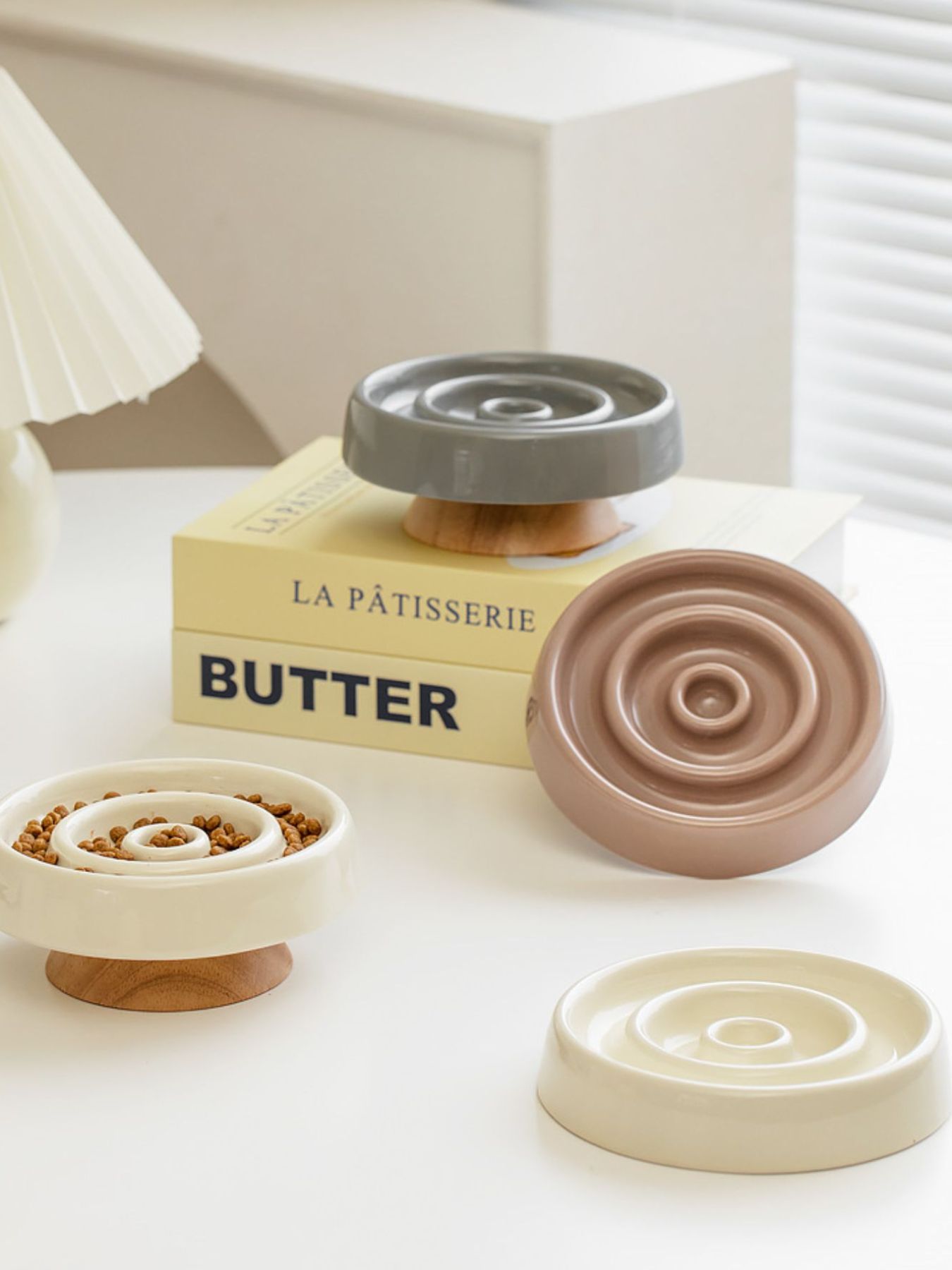 Ceramic Interactive Slow Feeder Pet Bowl – view 11