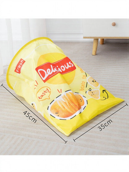 Collapsible Printed Polyester Cat Tunnel Toy – Pop-Up Play Tunnel for Cats, 17.7"x13.8" – view 9