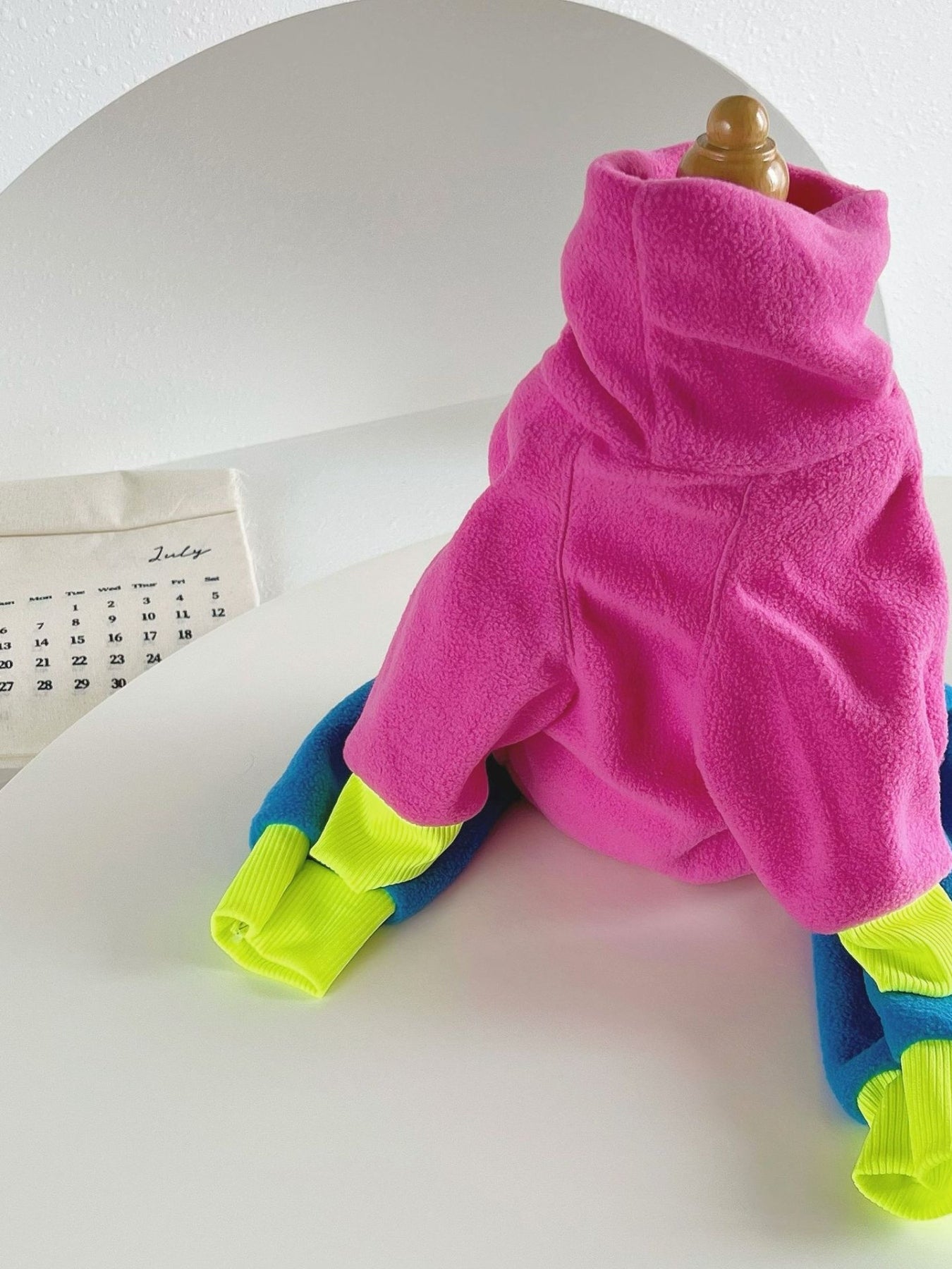 Color Block Turtleneck Pet Jumpsuit – Plus Size One-Piece for Dogs & Cats – view 8