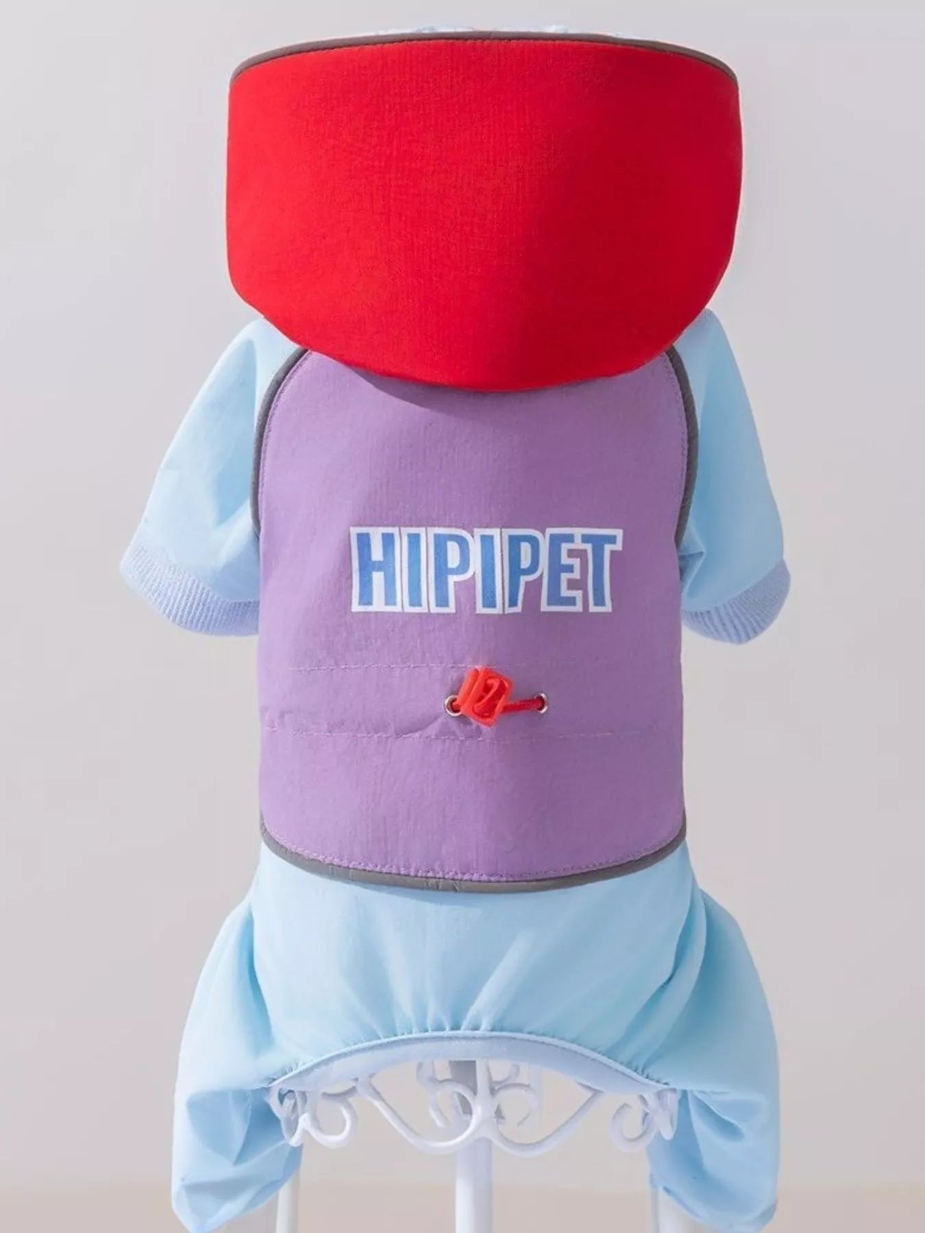 Color Block Warm Pet Jumpsuit – Zip-Up Dog & Cat Winter Romper – view 10