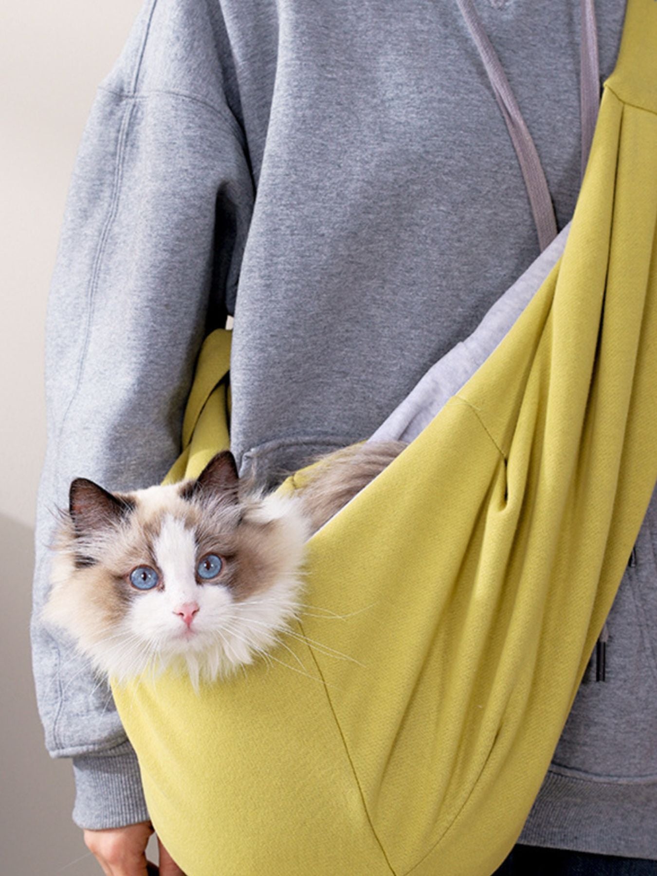 Comfortable Large Polyester Pet Carrier Sling Bag – Hands-Free Travel Bag for Dogs & Cats – view 12