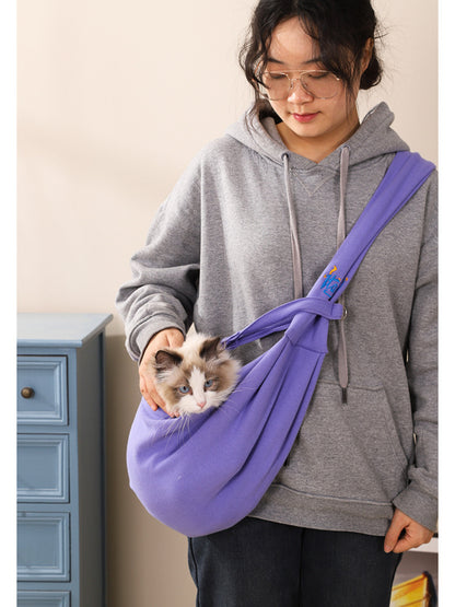 Comfortable Large Polyester Pet Carrier Sling Bag – Hands-Free Travel Bag for Dogs & Cats – view 9