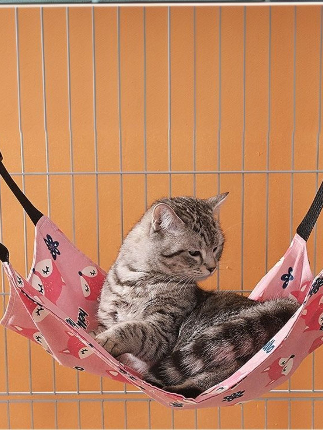 Comfortable Polyester Hanging Pet Hammock with Adjustable Straps – Elevated Bed for Cats & Dogs – view 7