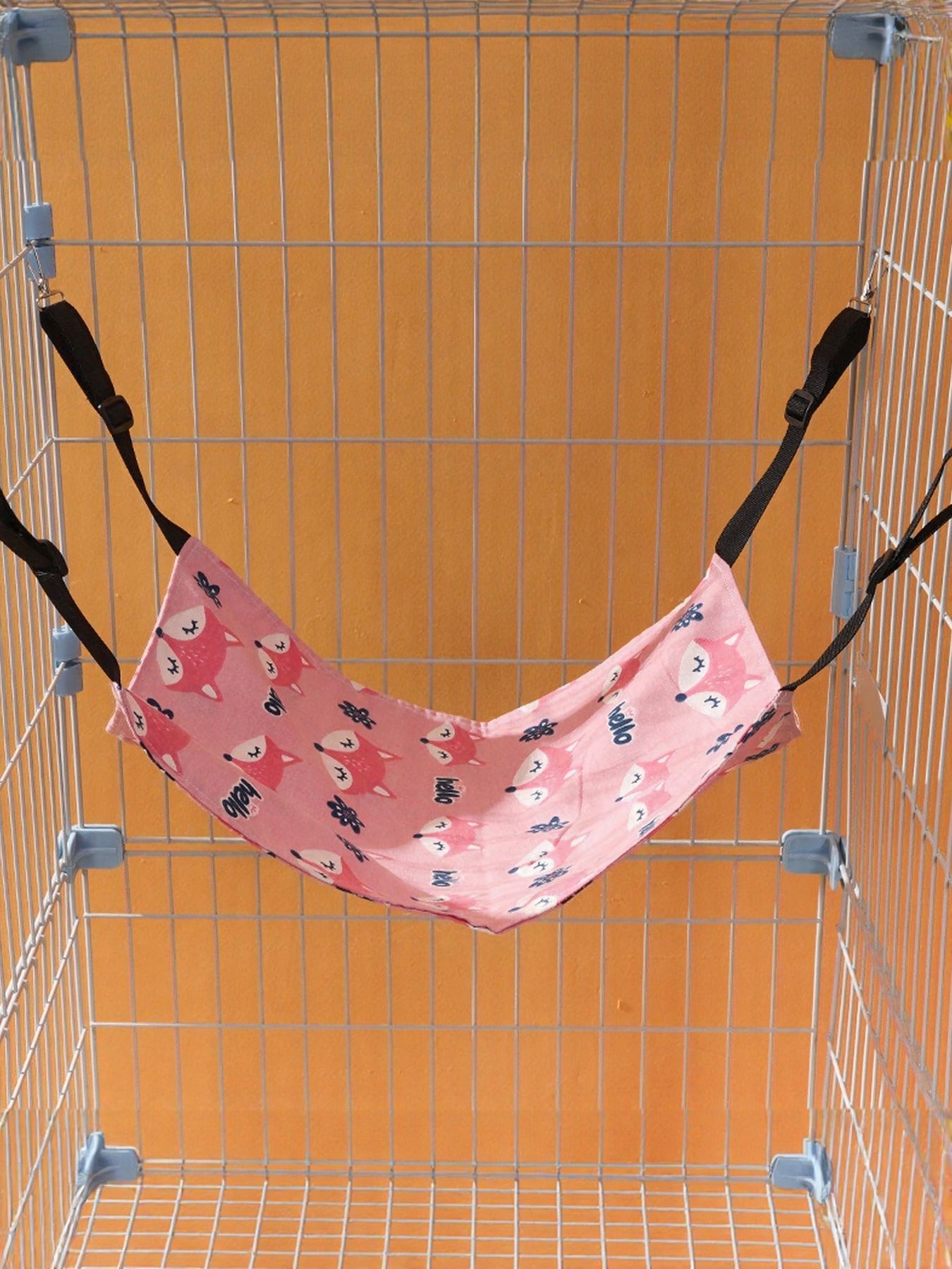 Comfortable Polyester Hanging Pet Hammock with Adjustable Straps – Elevated Bed for Cats & Dogs – view 8