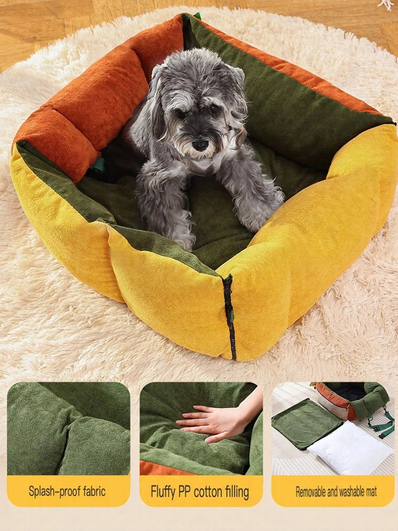 Comfortable & Secure Pet Car Seat Bed – Elevated Booster Seat for Cats up to 27.5 lbs & Dogs up to 22 lbs – view 5