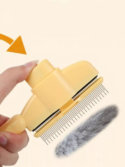 Compact Self-Cleaning Slicker Pet Hair Remover Brush – view 2