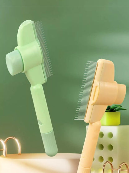 Compact Self-Cleaning Slicker Pet Hair Remover Brush – view 3