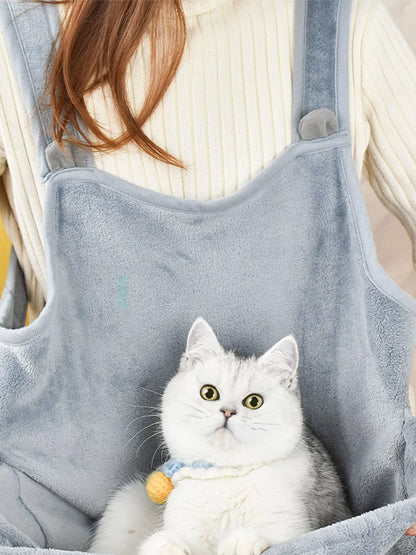 Cozy Hands-Free Pet Carrier Apron with Paw Holes – view 6