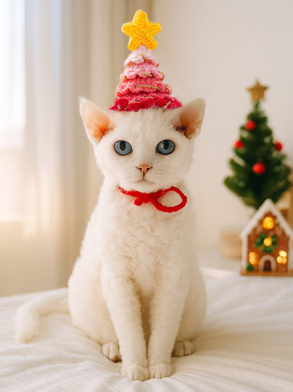 Crochet Knit Pet Hat – Handcrafted-Style Beanie for Dogs & Cats – view 3