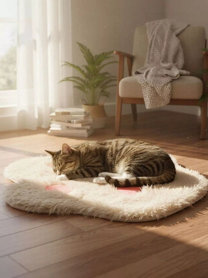 Cute Paw Shape Plush Pet Mat – view 10