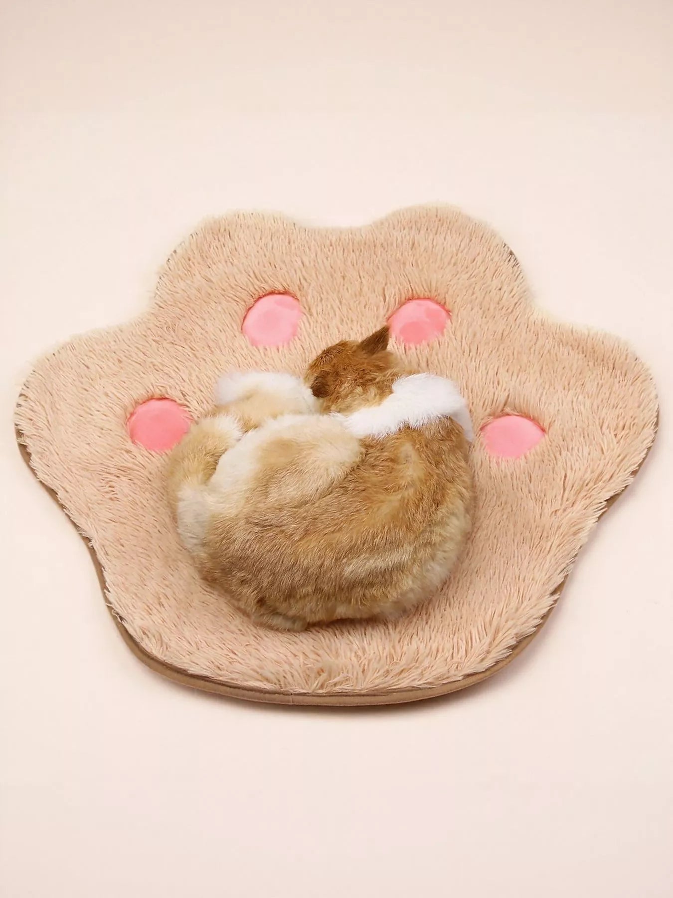Cute Paw Shape Plush Pet Mat – view 6