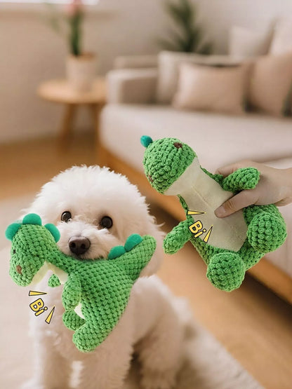 Dinosaur Squeaky Cotton Pet Plush Toy – Soft Chew Toy for Dogs & Cats – view 4
