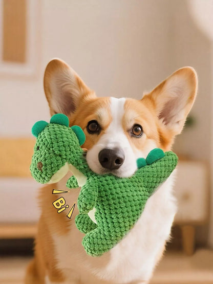 Dinosaur Squeaky Cotton Pet Plush Toy – Soft Chew Toy for Dogs & Cats – view 5