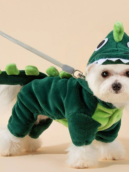 Dinosaur Style Pet Jumpsuit – One-Piece Costume Outfit for Dogs & Cats – view 10
