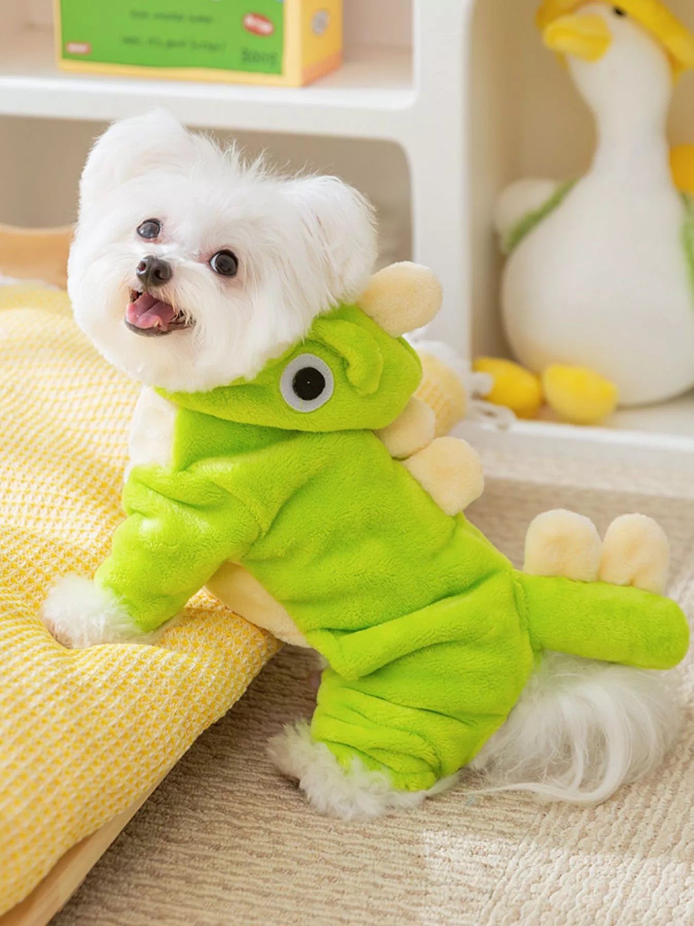 Dinosaur Style Pet Jumpsuit – One-Piece Costume Outfit for Dogs & Cats – view 5