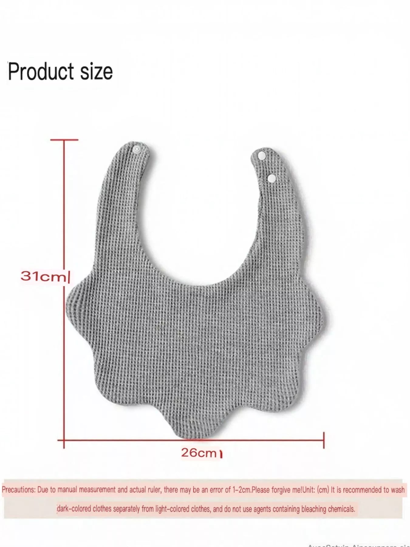 Double-Sided 100% Cotton Pet Drool Bib Bandana – Scalloped Edge Absorbent Bandana for Dogs & Cats – view 4