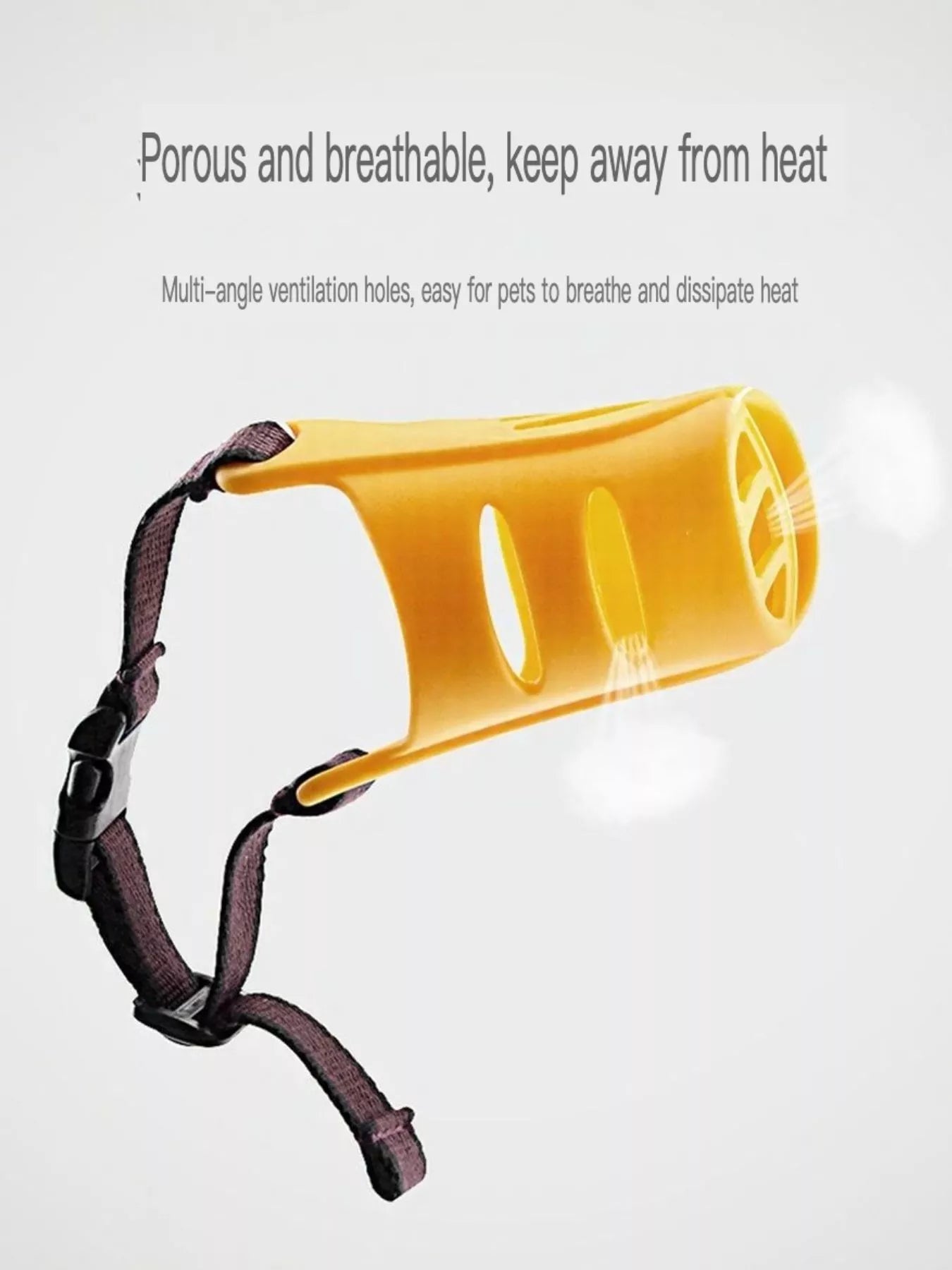 Duck-Bill Silicone Dog Muzzle – Soft Breathable Safety Muzzle for Dogs – view 4