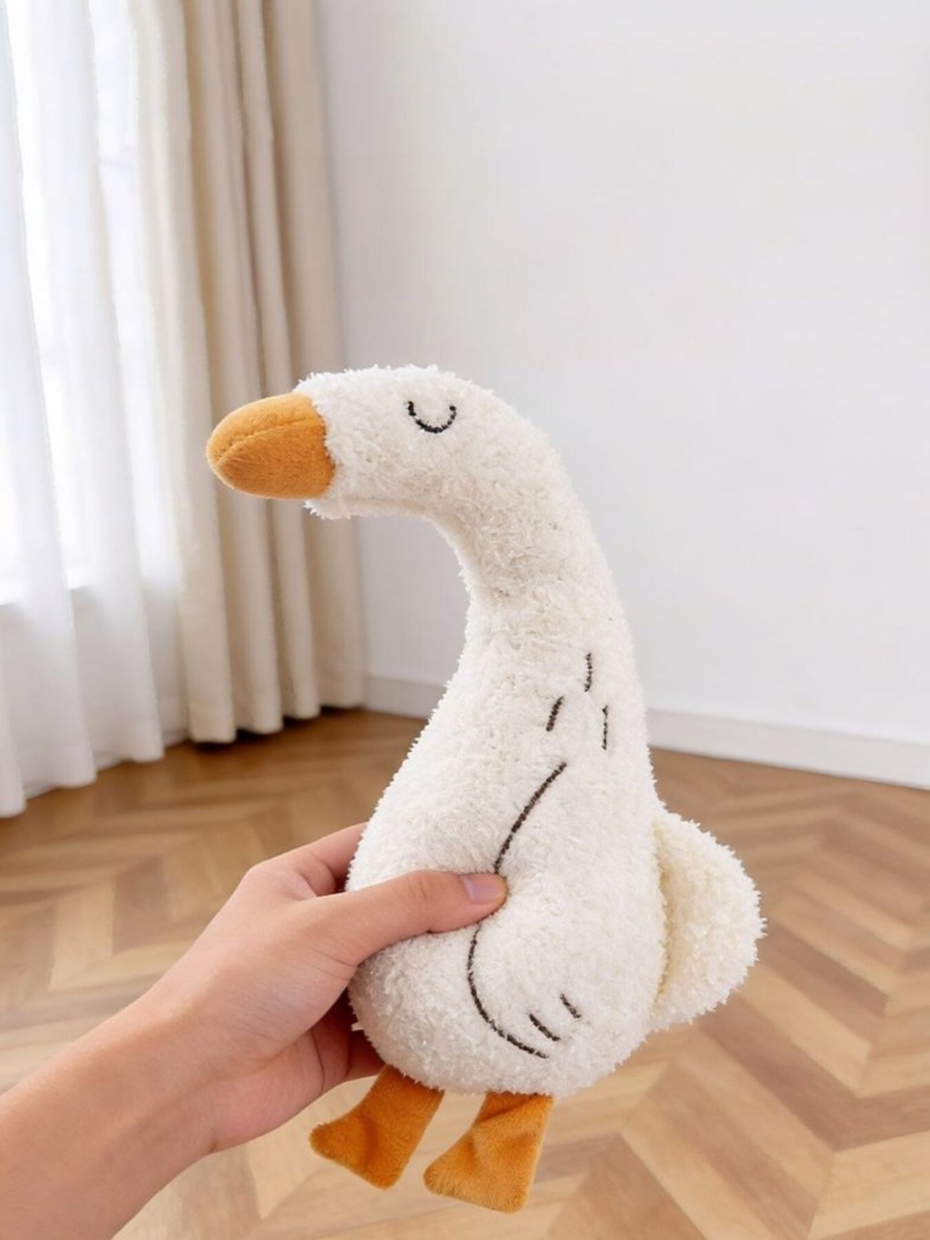 Duck & Fox Design Polyester Pet Plush Toy – Soft Squeaky Toy for Dogs & Cats – view 4