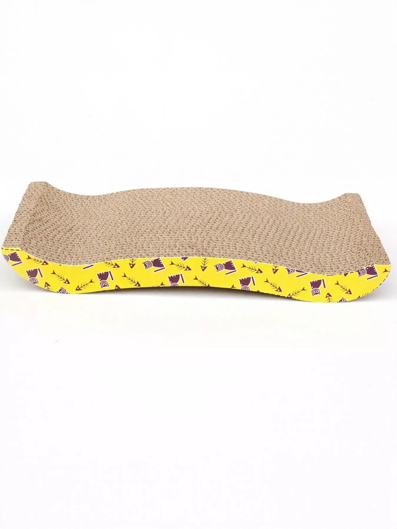 Durable Corrugated Cardboard Cat Scratching Post with Cartoon Pattern – Flat Scratcher for Cats – view 6